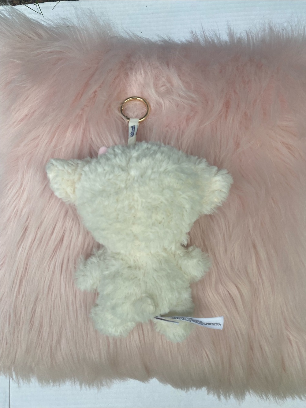 Nommi Plush Lamb Keychain - Cream with Pink Accents💕 Good condition ✨🤎 - Picture 11 of 12